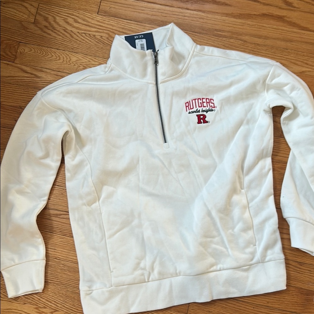 Gear For Sports Women's White Quarter-Zip Sweater